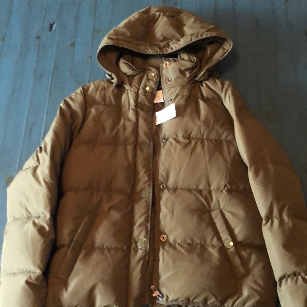 J. Crew Short Hooded Puffer Jacket